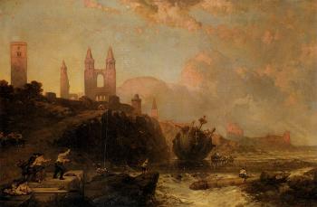 David Roberts : Ruins Of St Andrews Cathedral And Church Of St Regulus Fife Scotland